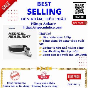 Đèn đeo trán (loại đèn LED) dùng để khám bệnh trong y tế ,model:AGS102L, NSX:Wuzhou Aokace Technology Co.,Ltd