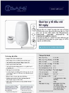 Phin lọc khuẩn bồn rửa tay tiệt trùng 92 ngày T Safe